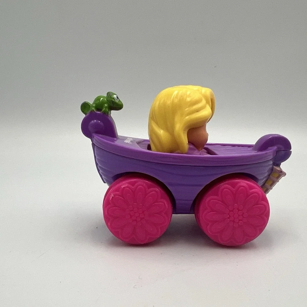 Fisher Price Disney Little People Wheelies Tangled Rapunzel Boat Pascal Car 2013